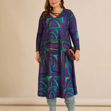 Рокля А-линия с оригинално деколте