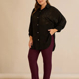 Стилна риза с релефен десен