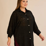 Стилна риза с релефен десен