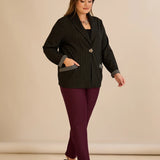 Спортно-елегантно сако райе с ламе