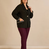 Спортно-елегантно сако райе с ламе