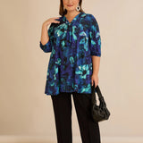 Туника А-линия с авторски принт