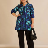 Туника А-линия с авторски принт