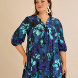 Туника А-линия с авторски принт