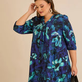 Туника А-линия с авторски принт