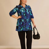 Туника А-линия с авторски принт