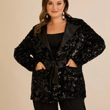 Официално сако с пайети