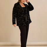 Официално сако с пайети