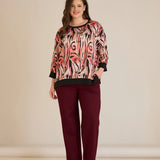 Есенна елегантна блуза - топли нюанси