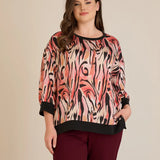 Есенна елегантна блуза - топли нюанси