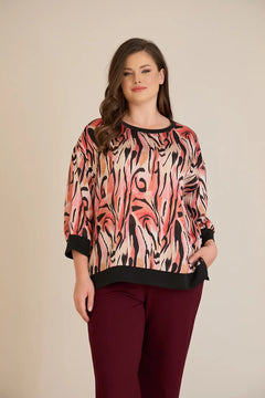 Есенна елегантна блуза - топли нюанси