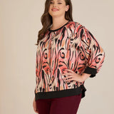 Есенна елегантна блуза - топли нюанси