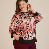 Есенна елегантна блуза - топли нюанси