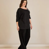 Памучна блуза с елегантен акцент от камъчета