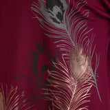 Пролетна блуза с щампа - бордо