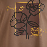 Пролетна блуза с щампа - визон