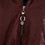 Пролетна парка с памучен и еластичен хастар - бургунди