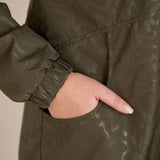 Пролетна парка с памучен и еластичен хастар - каки