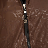 Пролетна парка с памучен и еластичен хастар - шоколад