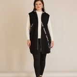 Трикотажен елек с качулка A-линия