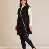 Трикотажен елек с качулка A-линия