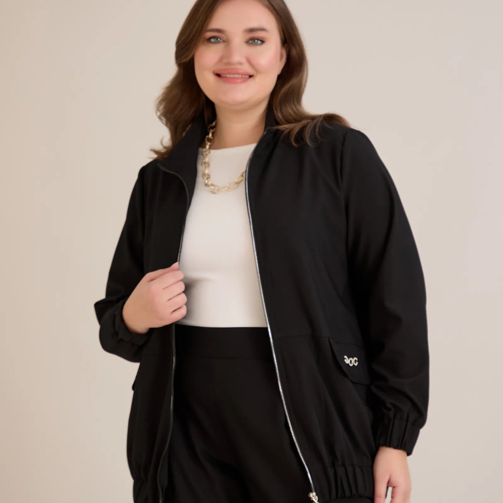 Преходни якета големи размери. Пролетни якета за макси дами