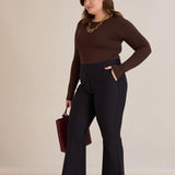 Разкроен от коляното и прибиращ панталон Бориса - тъмносин