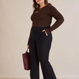 Разкроен от коляното и прибиращ панталон Бориса - тъмносин