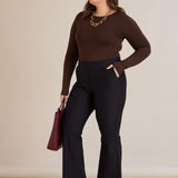 Разкроен от коляното и прибиращ панталон Бориса - тъмносин