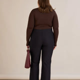 Разкроен от коляното и прибиращ панталон Бориса - тъмносин