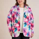 Спортно-елегантно сако с ревер и закопчаване - многоцветен