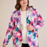 Спортно-елегантно сако с ревер и закопчаване - многоцветен