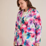 Спортно-елегантно сако с ревер и закопчаване - многоцветен