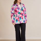 Спортно-елегантно сако с ревер и закопчаване - многоцветен