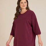 Блуза Oversize от модал с паднало рамо