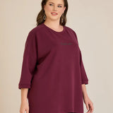 Блуза Oversize от модал с паднало рамо