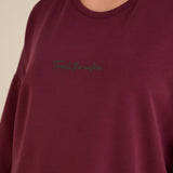 Блуза Oversize от модал с паднало рамо