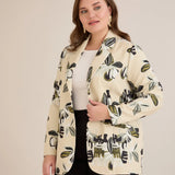 Пролетно сако в свеж десен - листа