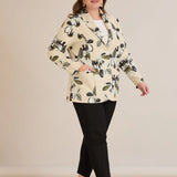 Пролетно сако в свеж десен - листа