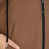 Горнище с цип и джобове - визон