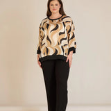 Есенна елегантна блуза - пясъчни фигури