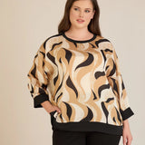 Есенна елегантна блуза - пясъчни фигури