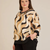 Есенна елегантна блуза - пясъчни фигури