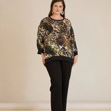 Есенна елегантна блуза - леопардов принт
