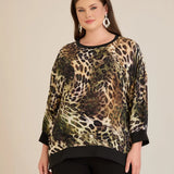Есенна елегантна блуза - леопардов принт
