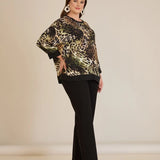 Есенна елегантна блуза - леопардов принт