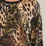 Есенна елегантна блуза - леопардов принт
