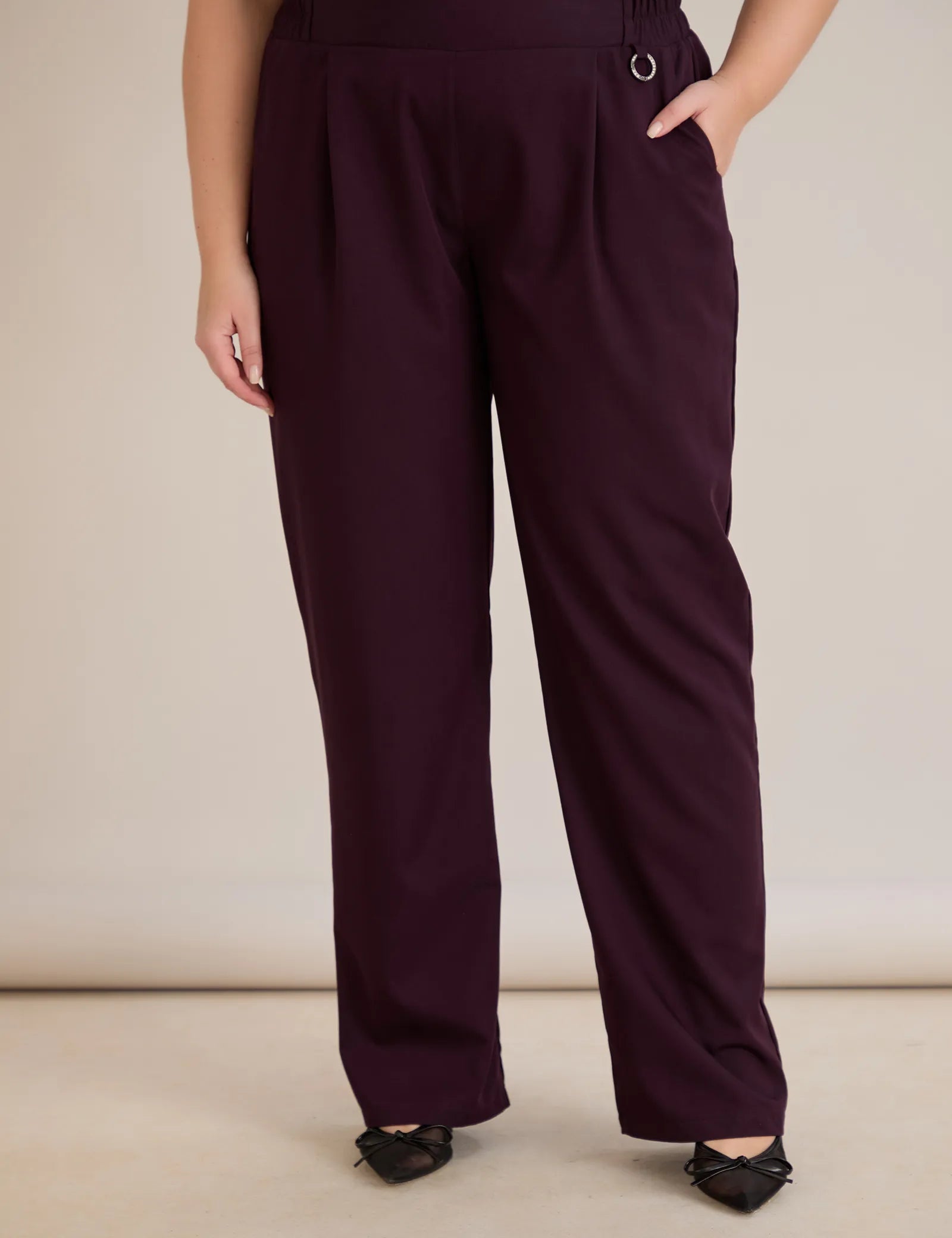 Пролетно-летен панталон с памук големи размери