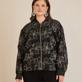 Дантелено яке големи размери за празнични поводи 