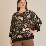 Есенна елегантна блуза - листа